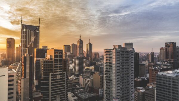 buildings, skyline, city